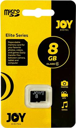 Joy JDIN-8G Elite Seires 8 GB MicroSD Card Class 10 10 MB/s  Memory Card Compatible with Mobile, Tablet, Camera, Computer