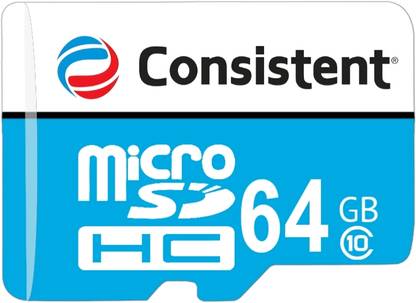 Consistent CTM10064 CTM10064 64 GB MicroSD Card Class 10 90 MB/s  Memory Card Compatible with Mobile, Tablet, Computer