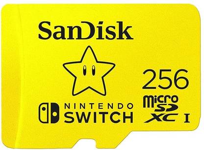 SanDisk Nintendo 256 GB MicroSDHC Class 10 100 MB/s  Memory Card