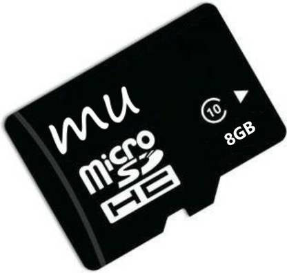 MU Bluei220 Blue 220 8 GB MicroSDHC Class 10 80 MB/s  Memory Card Compatible with Camera, Computer, Gaming Console, Mobile, Tablet