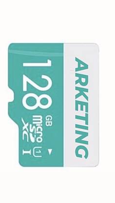 ARKETING 128Sa 1 memory card 128 GB MicroSD Card Class 10 130 MB/s  Memory Card Compatible with Camera, Computer, Gaming Console, Mobile, Tablet