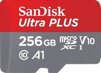 SanDisk Memory card 256GB Ultra Micro SD 256 GB MicroSDXC Class 10 140 MB/s  Memory Card Compatible with Camera