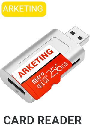 ARKETING VU/256 HR/256 256 GB MiniSD Card Class 10 120 MB/s  Memory Card Compatible with Camera, Gaming Console, Mobile, Tablet