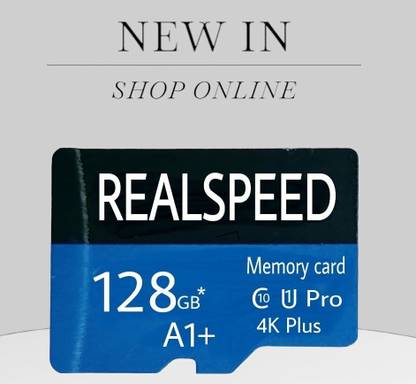 Realspeed A1 HD A1 Micro card 128 GB MMC Micro Card Class 10 130 MB/s  Memory Card Compatible with Camera, Computer, Gaming Console, Mobile, Tablet