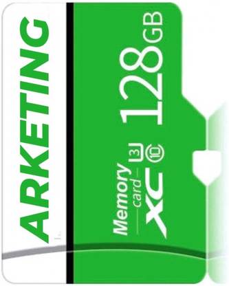ARKETING CN-1 1 memory 128 GB SDHC UHS-I Card Class 10 130 MB/s  Memory Card Compatible with Mobile, Tablet, Camera, Computer, Gaming Console