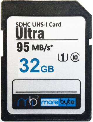MOREBYTE Ultra 32 GB SDHC UHS-I Card Class 10 100 MB/s  Memory Card