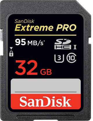 SanDisk Extreme Pro SDHC 32 GB 95MB/s UHS Speed Class 10 Extreme Pro 32 GB SDHC Class 10 95 MB/s  Memory Card Compatible with Camera