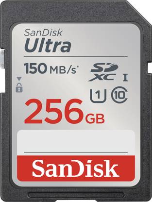 SanDisk SDSDUNC-256G-GN6IN Ultra 256 GB SDHC UHS-I Card Class 10 120 Mbps  Memory Card Compatible with Camera