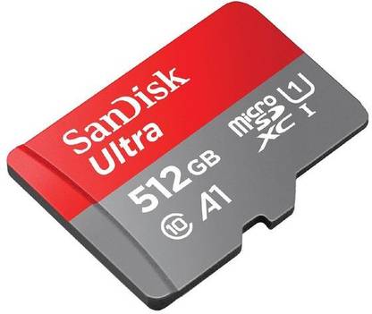 SanDisk Ultra Micro SD 512 GB MicroSDXC Class 10 150 MB/s Memory Card Ultra Micro SD 512 GB SDXC Class 10 150 MB/s  Memory Card Compatible with Mobile