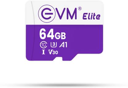 EVM EETF/64GU3 U3 V30 64 GB TF Card Class 10 100 MB/s Memory Card Compatible with Camera, Mobile, Tablet