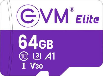 EVM EETF/64GU3 U3 V30 64 GB TF Card Class 10 100 MB/s  Memory Card Compatible with Computer