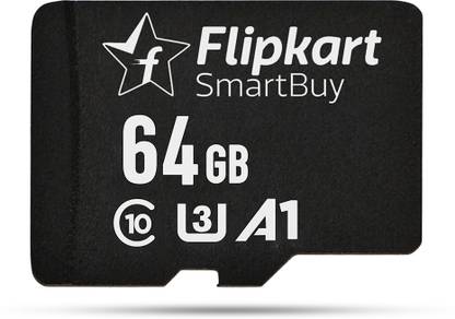 Flipkart SmartBuy FMC064-UR1-C10 64 GB MicroSDXC Class 10 20 Mb/s  Memory Card Compatible with Mobile, Tablet