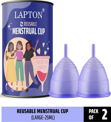 LAPTON Large Reusable Menstrual Cup