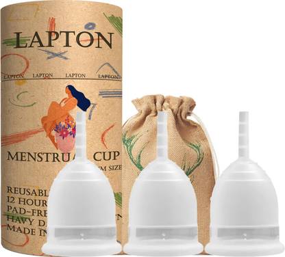 LAPTON Large Reusable Menstrual Cup