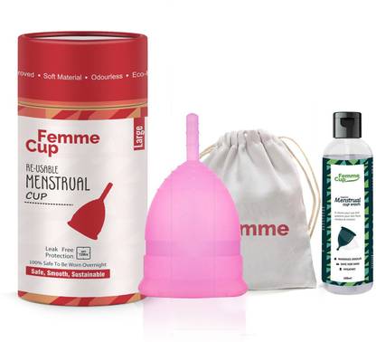 FemmeCup Large Reusable Menstrual Cup