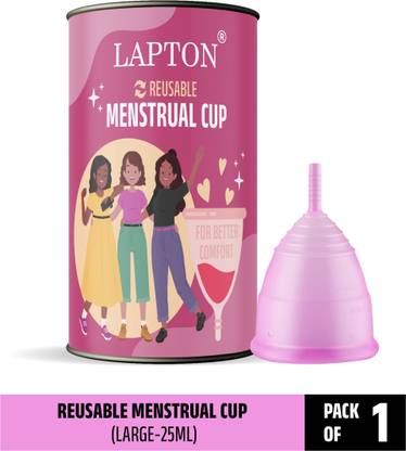 LAPTON Large Reusable Menstrual Cup