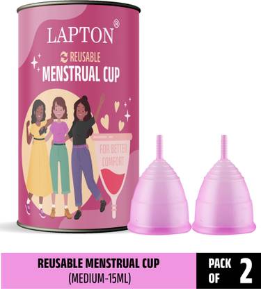 LAPTON Medium Reusable Menstrual Cup