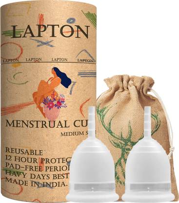 LAPTON Medium Reusable Menstrual Cup