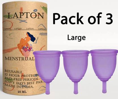 LAPTON Large Reusable Menstrual Cup