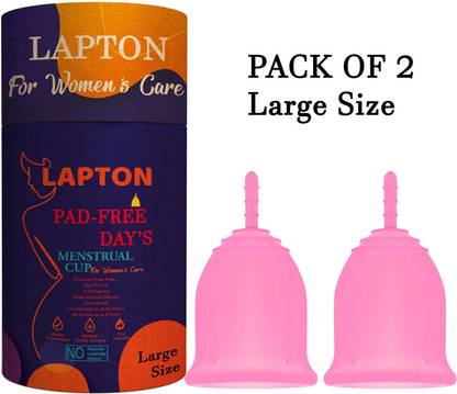 LAPTON Large Reusable Menstrual Cup