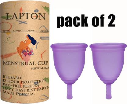 LAPTON Medium Reusable Menstrual Cup