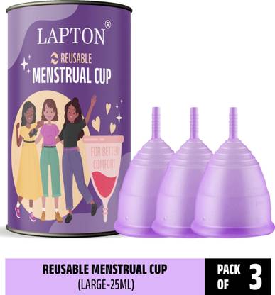 LAPTON Large Reusable Menstrual Cup