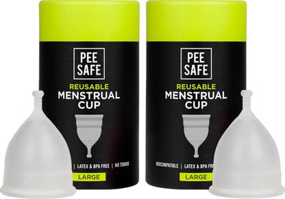 पी सेफ Large रीयूजेबल मासिक धर्म कप