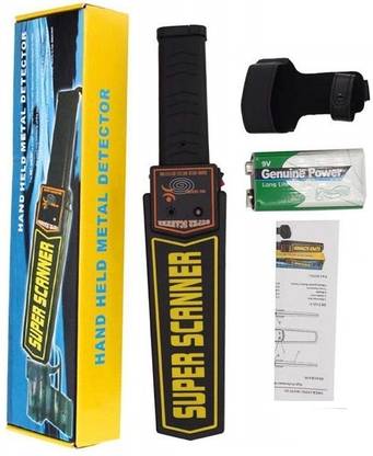 GoodsBazaar New Model with Sound, Vibration & Led Lights Handheld Portable Super Scanner Advanced Metal Detector