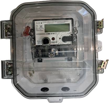 LARSEN AND TOUBRO SINGLE PHASE ELECTRIC ENERGY METER WITH BOX Metal Electrical Box