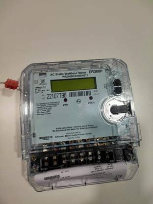 L&T Three Phase Bi Directional Net Meter LCD Display 10-40A Metal Electrical Box