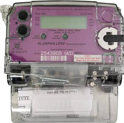 L&T 3 Phase MSEB Meter Metal Electrical Box
