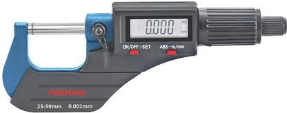 FREEMANS FDOM50 Digital Outside Micrometer 25-50mm | 1-2" Micrometer Screw Gauge