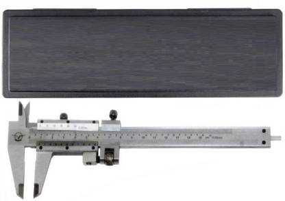 Divinext Aerospace Vernier Caliper 0–150 mm/0–6 inch Aero Space Vernier Caliper with Storage Box Case Hardened Stainless Steel Manual Vernier Caliper Micrometer Electronic Gauge Micrometer Ruler Tool Used for 4 Way Measurement Inside + Outside + Depth + Step AEROSPACE Micrometer Screw Gauge