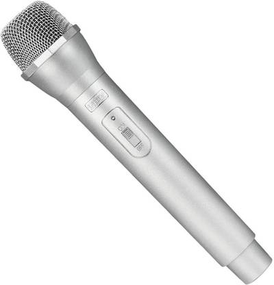 Lyla Artificial Plastic Wireless Microphone Props Fake Mic Toy Handheld Silver Mic