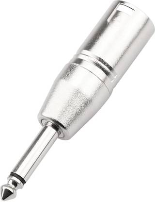 CLATE Male XLR to 6.35mm TS MONO Audio Connector XLR 3 Pin Male to 6.35mm p38 Male TS Adapter Plug to XLR Female