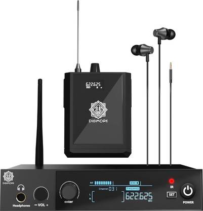 Digimore D-850 UHF Wireless in-Ear Monitor System with Earphones for Performance In-Ear Monitor