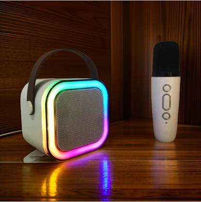 Krittoe ED-929 K12 LED Colour Changing KARAOKE MIKE 48 W Bluetooth Party Speaker Laptop/Desktop Speaker