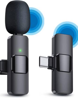 insignia decor Wireless Noise cancellation Microphone for youtube Type-C Android & iPhone Wireless Lavalier Omnidirectional Microphone