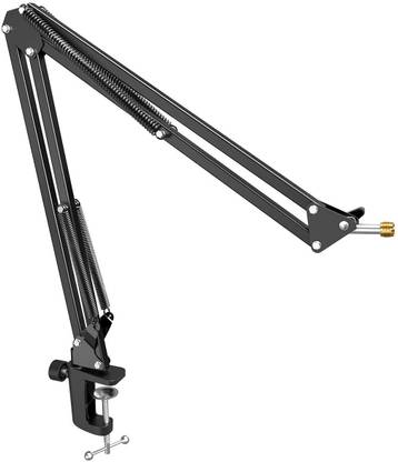 Fifine CS1 Microphone Stand, Boom Arm with Heavy Duty Clamp Microphone stand