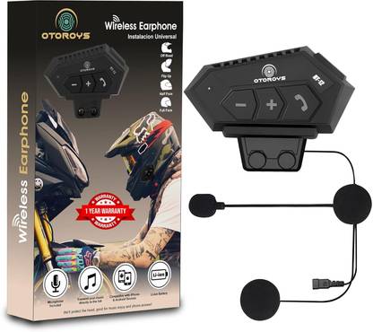 Otoroys Button Helmet Wireless Earphone Helmet Wireless Earphone