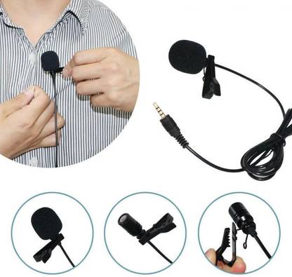 MANTICORE CM-14 Noise-Cancelling Collar-Mic with 3.5mm Jack & Clip For Lecture & Recording Corded