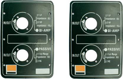 Ovicart 160mm Metal Plate For Speaker Box Speak On, XLR Socket 2x Metal terminal plate