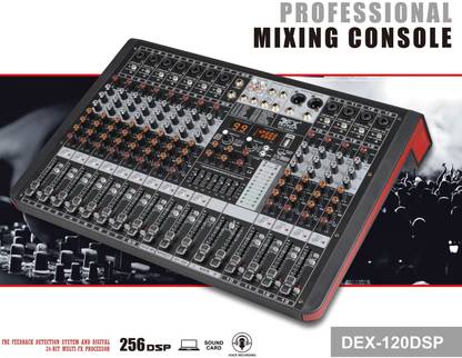 Amrit Audio 12 CHANNEL AUDIO SOUND MIXER INBUILT USB,2 AUX,48V PHANTOM POWER 256DSP DELAY EFFECT,7 BAND EQUALIZER,MULTI OUTPUTS