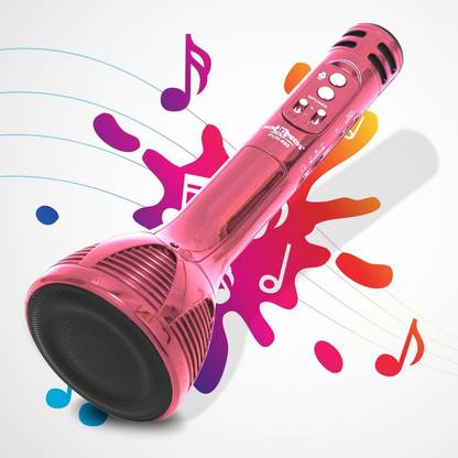 Make Ur Wish Superier Quality Wireless Bluetooth Microphone Connection Player Speaker 2-in1 With Recording + USB+FM Microphone