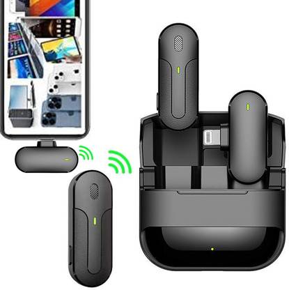 WRADER Wireless Lavalier Microphone with Charging Case Mic iPhone Mic for Youtube Video Microphone