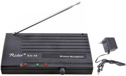 Divinext Only Transmitter Receiver + Adaptor (No Mic) for Rider Rx-68 VHF Series Wireless Cordless Microphone Handheld Single Channel Mic Transmitter for RX68 Alton