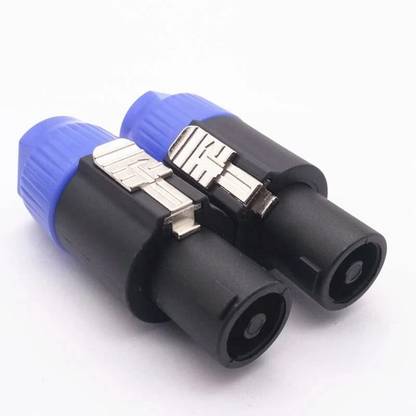 Divinext 4 Pole Speaker Plug Twist Lock Audio Cable Connector For 6~15mm Wires for Shells for Power Amplifier