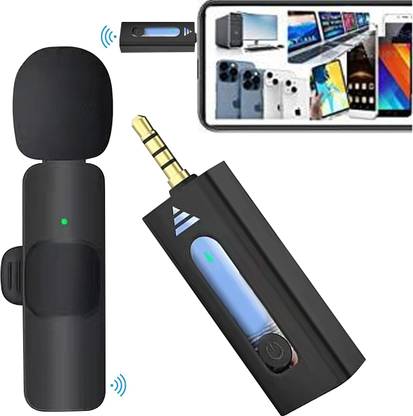 MOBIZAC Wireless Lapel Microphone for Mobile for Recording Youtube Videos Instagram and Vlogs Mic