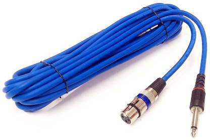 ERHIndia 10 Meter 6.35Mm Mono Male to XLR Female Cable Microphone Cable Studio recording Mono Male to XLR Female Cable