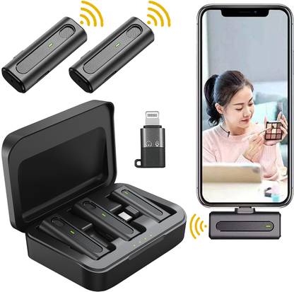MOOZMOB Professional Wireless Mic for Reels Video Making Vlogs Recording Insta & Youtube Microphone